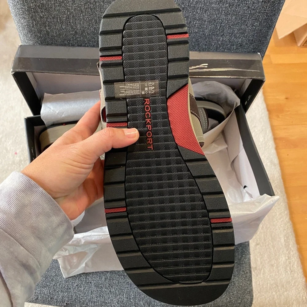 ROCKPORT Men's Leather Strap Sport Sandals Size 13 Wide